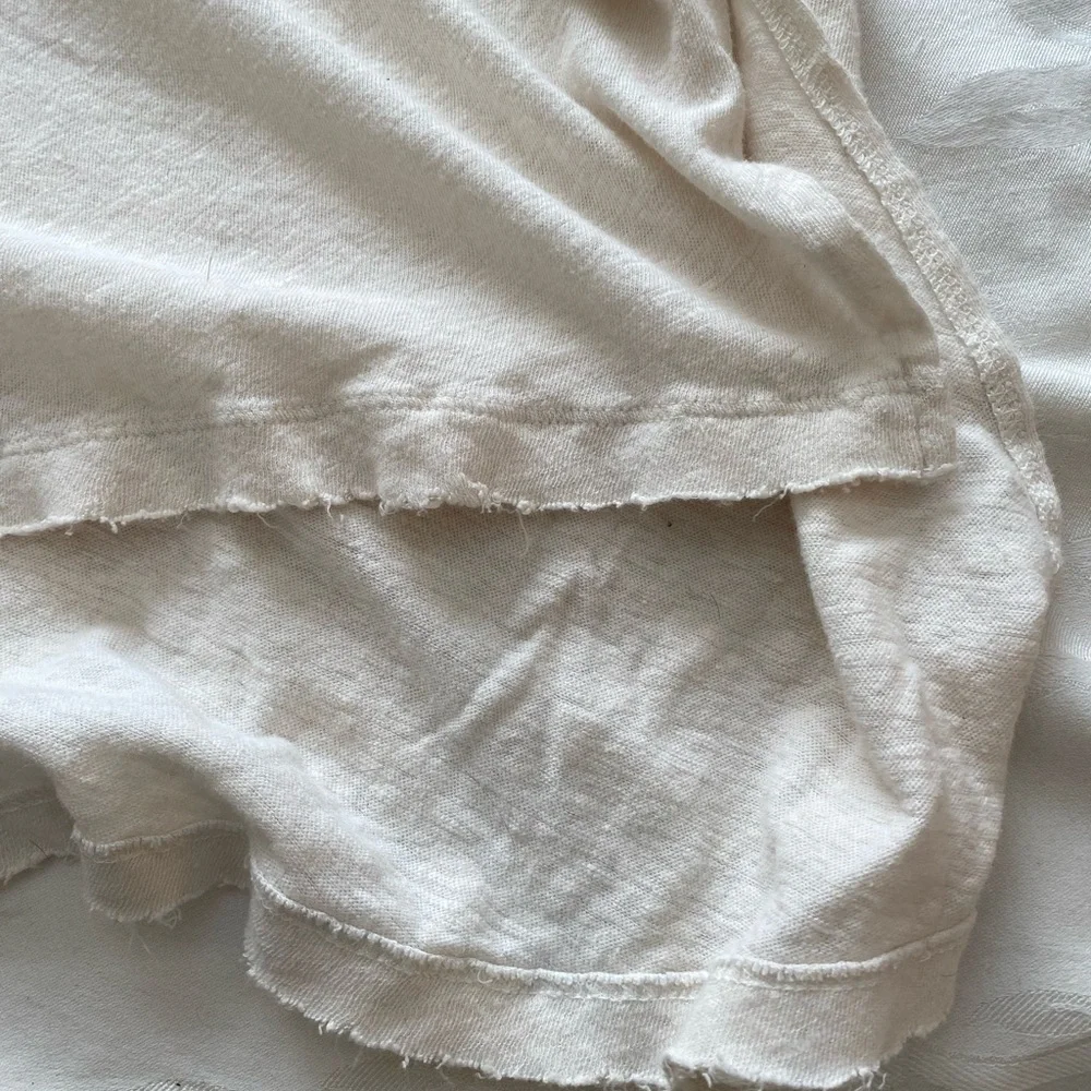 FREE PEOPLE Starry Night Dip Dye Ombre Linen Top S